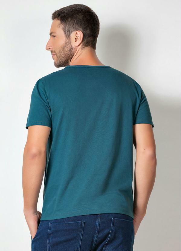Moda Pop - Camiseta Verde e Marinho Ccom Degradê 2