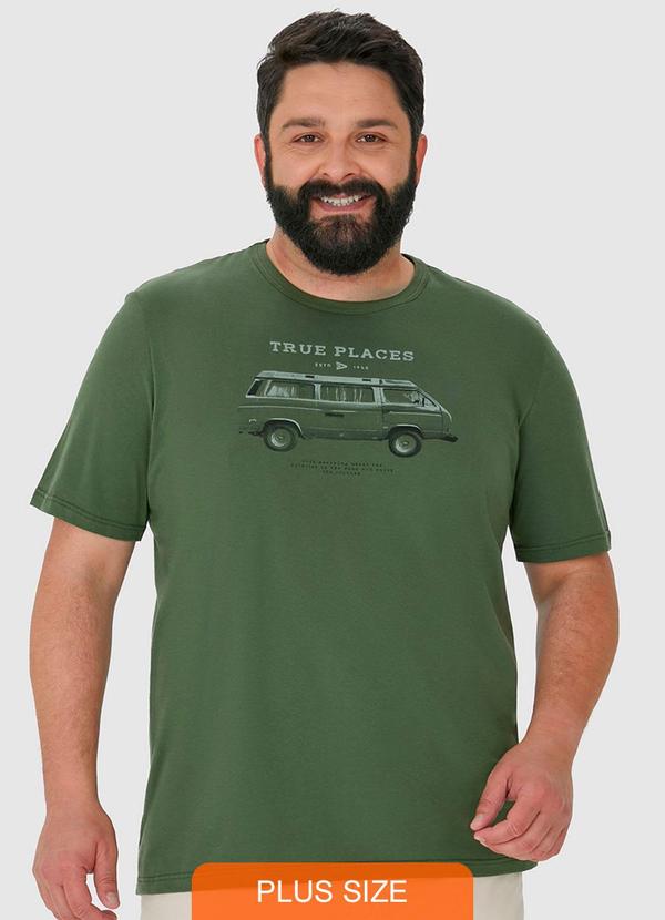Malwee - Camiseta Verde Musgo Kombi
