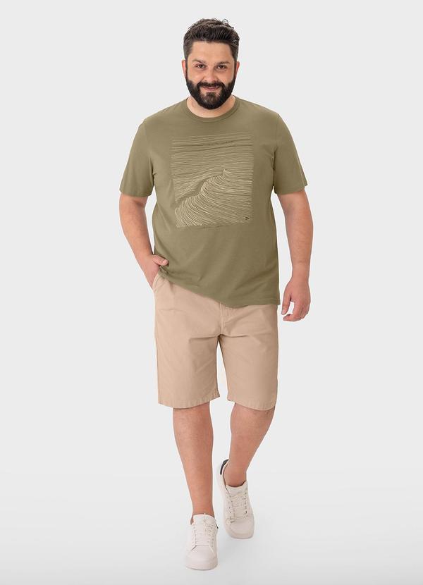 Malwee Plus - Camiseta Verde Musgo Regular Ocean 2