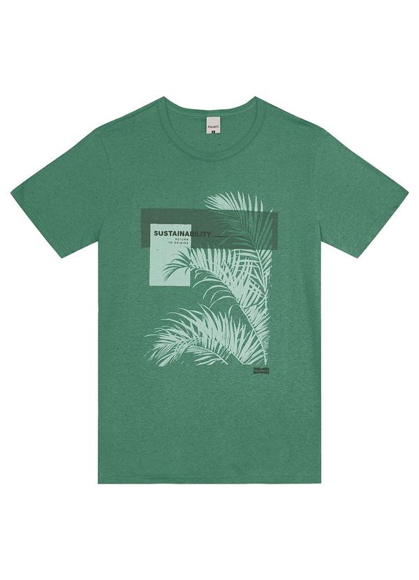 Malwee - Camiseta Verde Sustainability Botonê