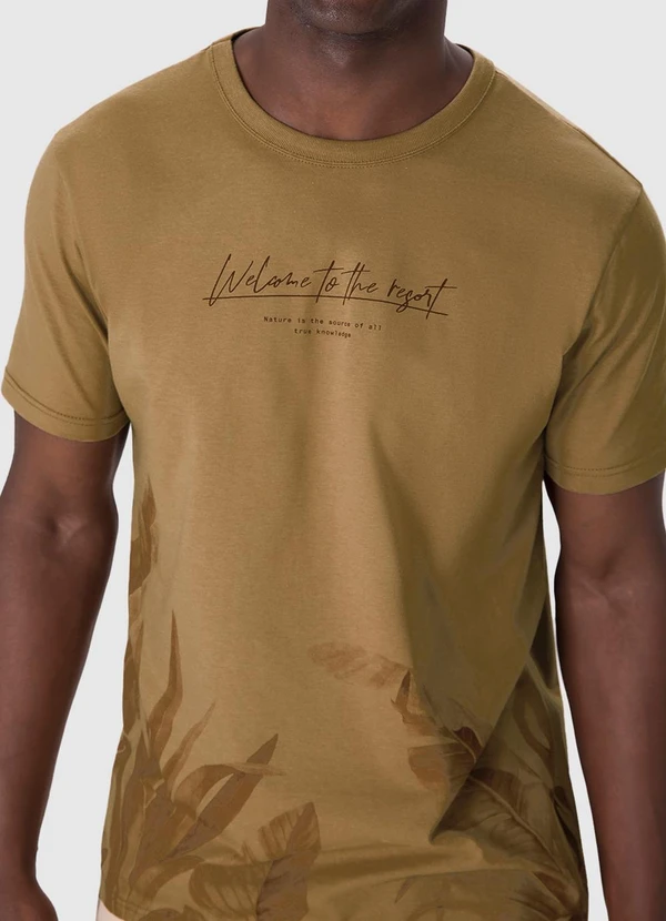 Malwee - Camiseta Welcome To The Resort Cáqui 4