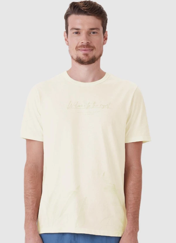 Malwee - Camiseta Welcome To The Resort Off White