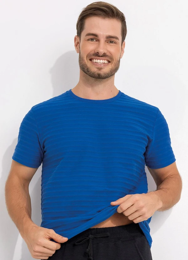 Fakini - Camiseta Canelada Azul
