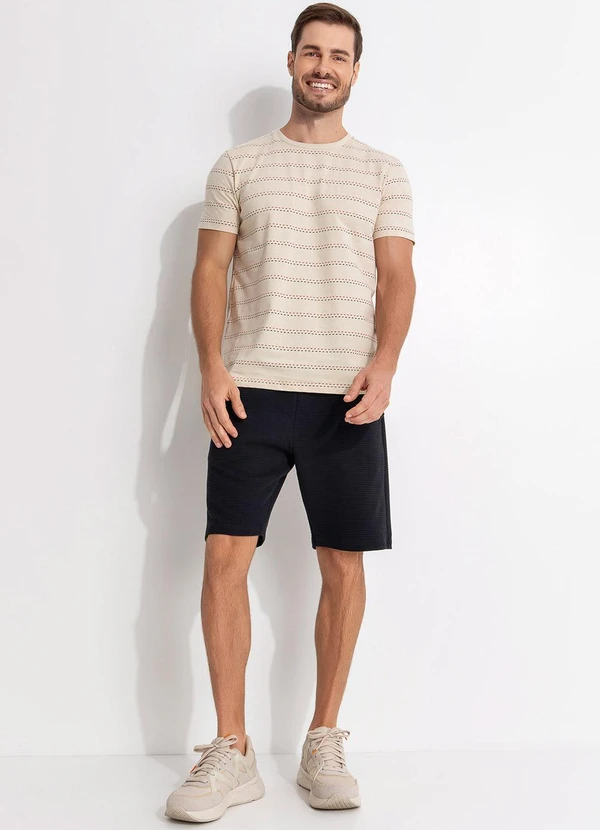 - Camiseta Canelada Bege 3