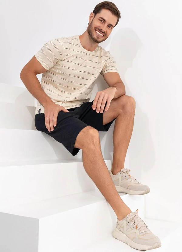 - Camiseta Canelada Bege 5