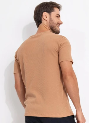 Fakini - Camiseta em Malha Bege - FAKINI