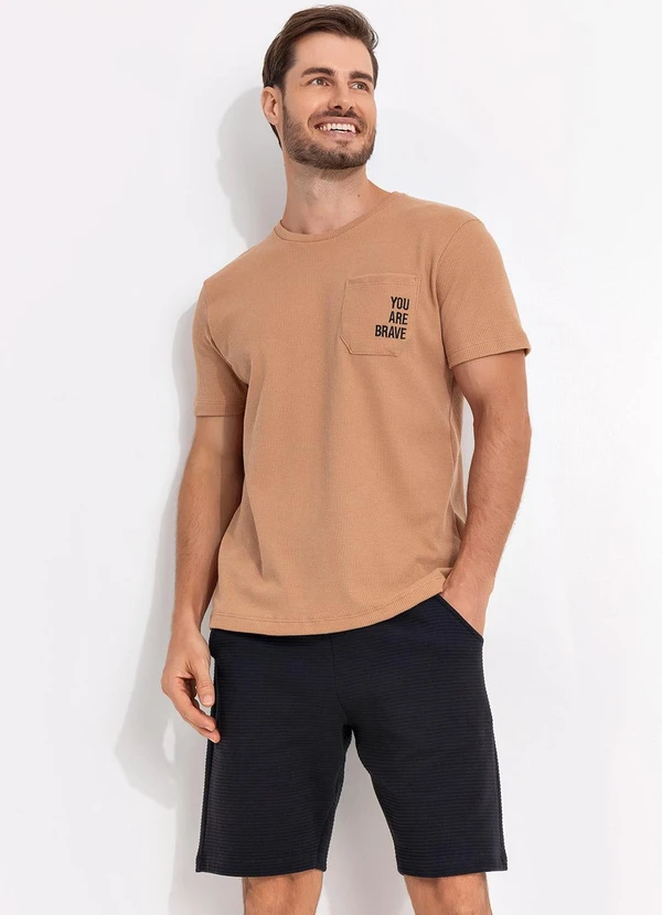 Fakini - Camiseta em Malha Bege 5