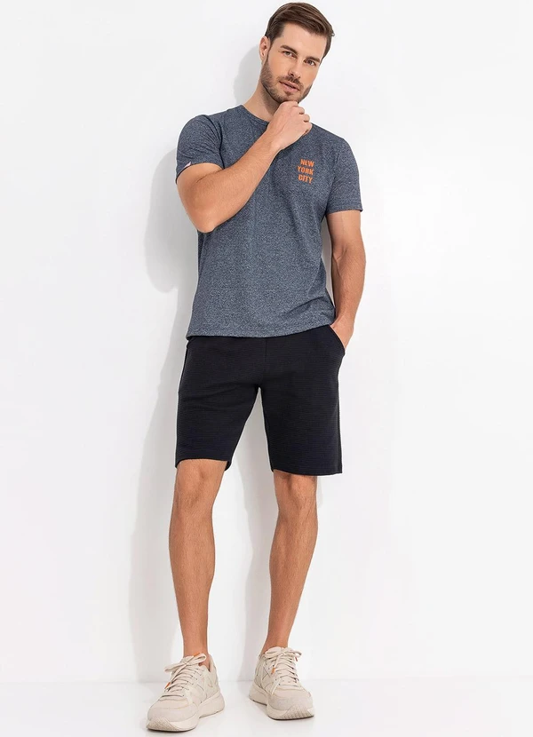 Fakini - Camiseta em Malha Azul 3