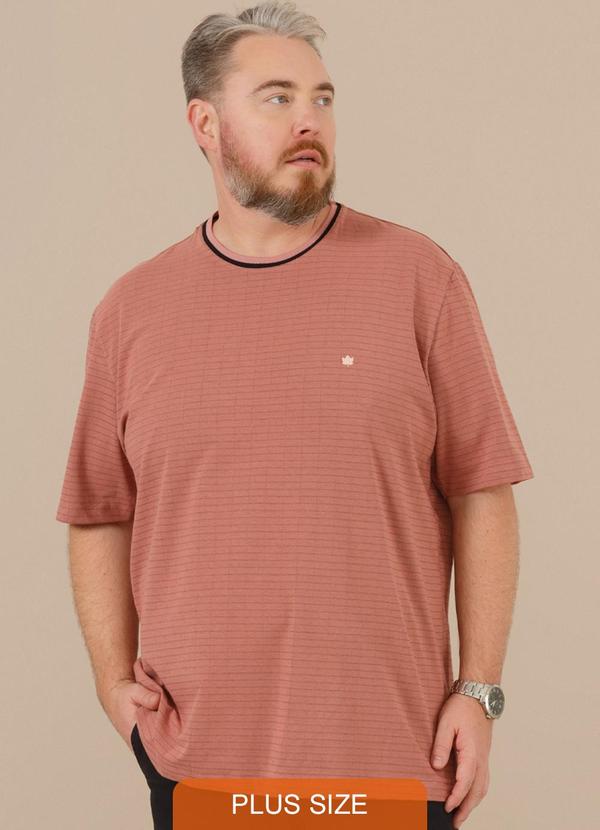 Seeder - Camista Plus Size Meia Malha Maquinetado Rosa