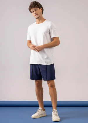 Just Basic - T-Shirt em Meia Malha Branco - JUST BASIC