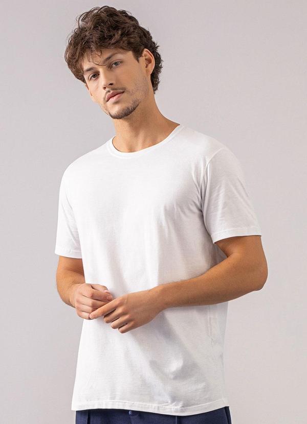 Just Basic - T-Shirt em Meia Malha Branco
