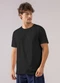 Just Basic - T-Shirt em Meia Malha Branco - variação: Preto