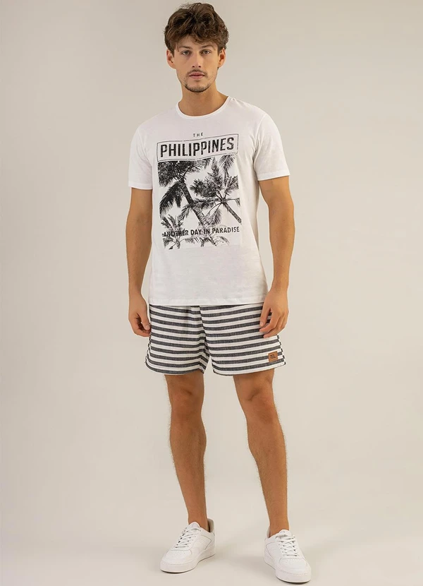 The Philippines - T-Shirt Masculina Branco 3