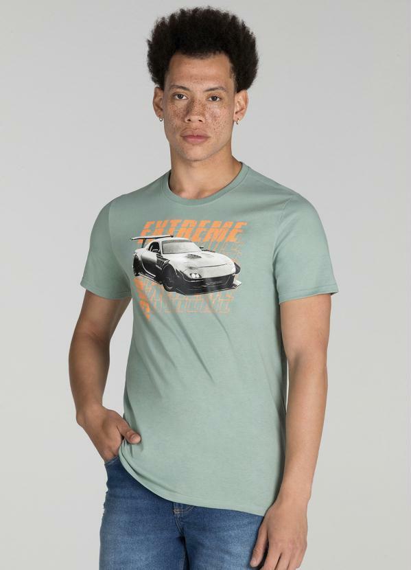 Enfim - T-Shirt Slim Extreme Masculina Azul