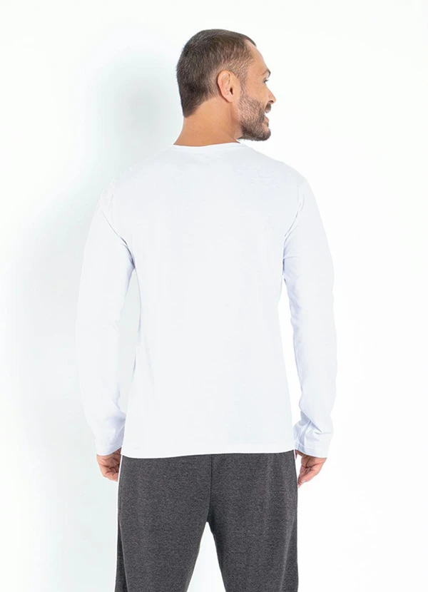 Moda Pop - Blusa Branca com Estampa Localizada Frontal 4