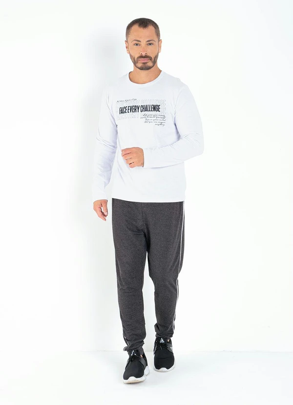 Moda Pop - Blusa Branca com Estampa Localizada Frontal 5