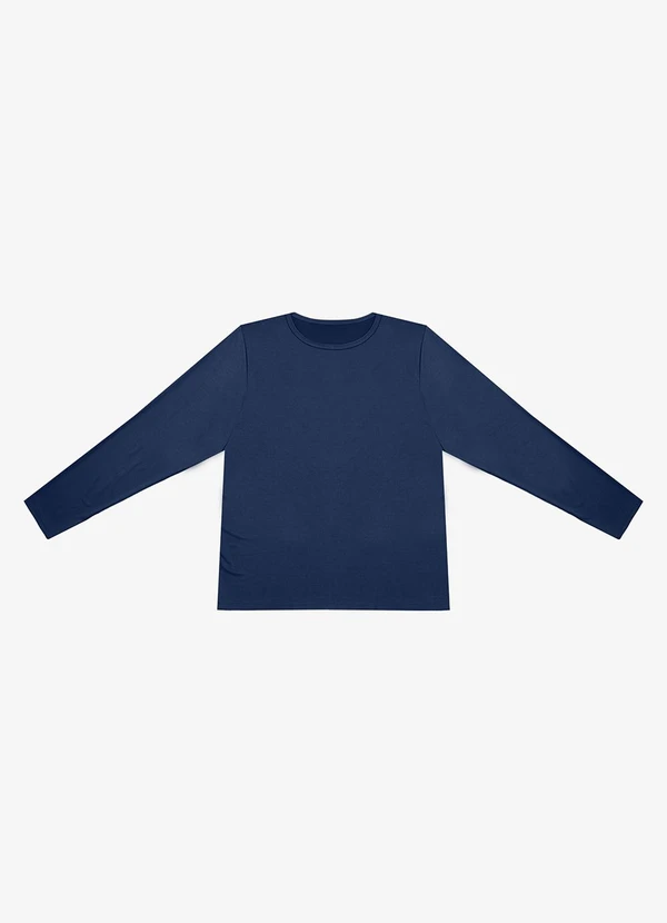 Select - Blusa Térmica Masculina Proteção Uv Azul