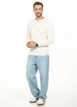 Cobertura - Camisa com Gola Padre Branco - COBERTURA