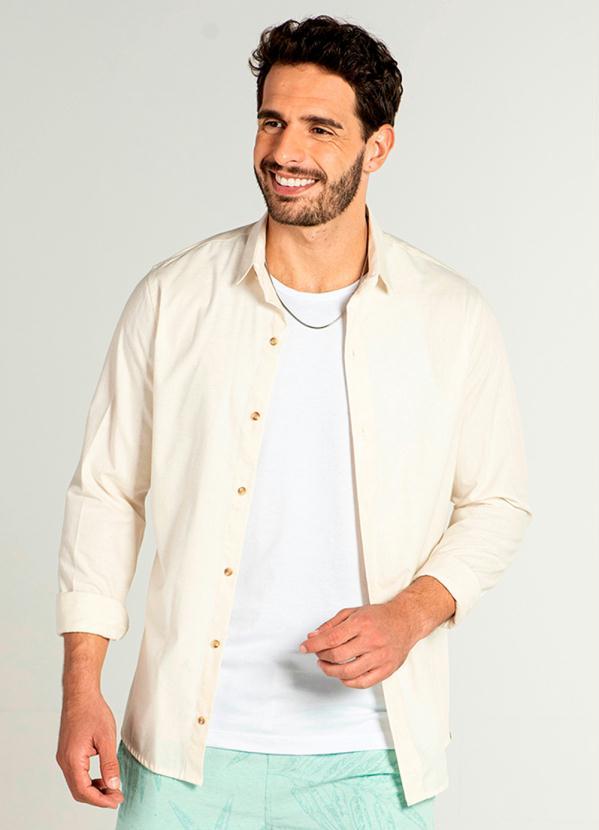 Camisa Linho Bege SVK