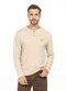 Decoy - Camisa Manga Longa com Gola Padre Bege - variação: Bege