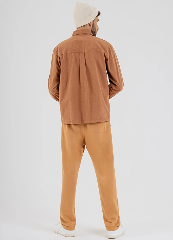 The Philippines - Camisa Masculina em Sarja Marrom 4