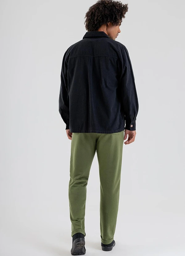 The Philippines - Camisa Masculina em Sarja Preto 4