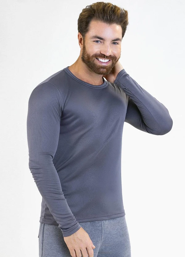 Soft Bonni - Camiseta Adulto em Malha Térmica Cinza