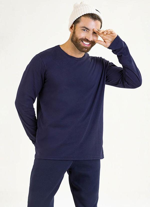 Soft Bonni - Camiseta Adulto em Meia Malha Azul