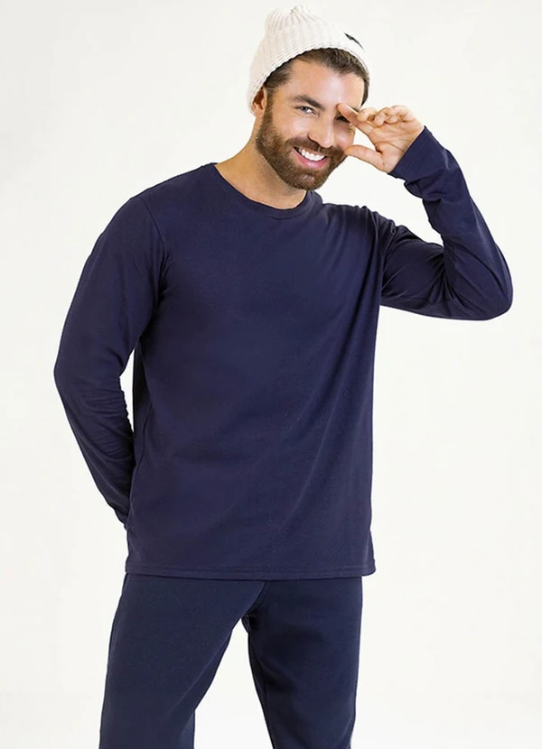 Soft Bonni - Camiseta Adulto em Meia Malha Azul