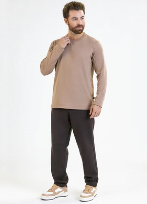 Soft Bonni - Camiseta Adulto em Meia Malha Bege - SOFT BONNI