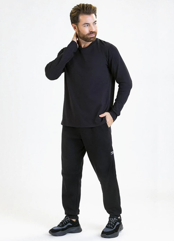 Soft Bonni - Camiseta Adulto em Meia Malha Preto