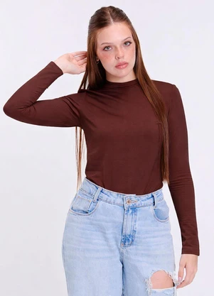 Vida Costeira - Camiseta Adulto Gola Térmico Uv50+ Marrom - VIDA COSTEIRA