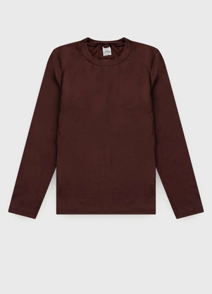 Vida Costeira - Camiseta Adulto Gola Térmico Uv50+ Marrom - VIDA COSTEIRA