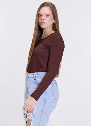 Vida Costeira - Camiseta Adulto Térmico Feminino Uv50+ Marrom - VIDA COSTEIRA