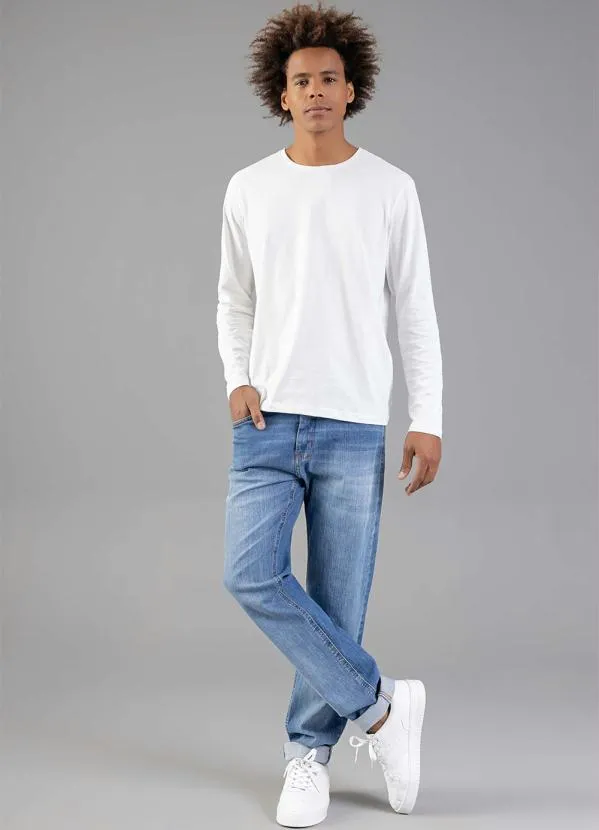 Just Basic - Camiseta Básica Manga Longa Branco 3