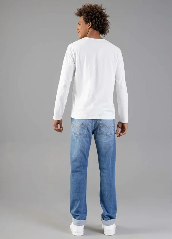 Just Basic - Camiseta Básica Manga Longa Branco 4