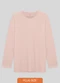 Basicamente - Camiseta Básica Manga Longa Plus Masculina Verde - variação: Rosa Pastel
