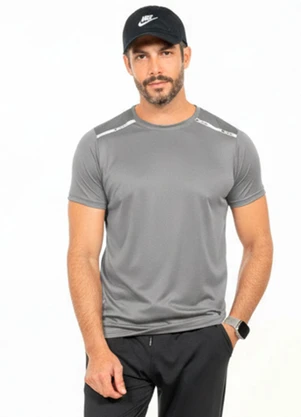 Cobertura - Camiseta com Cardaço no Recorte Cinza - COBERTURA