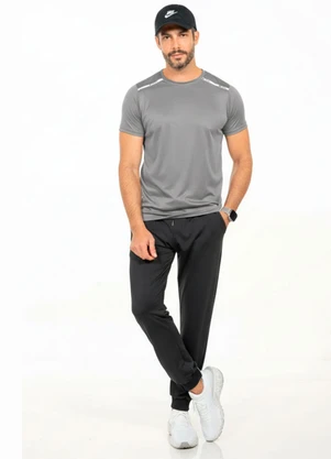 Cobertura - Camiseta com Cardaço no Recorte Cinza - COBERTURA