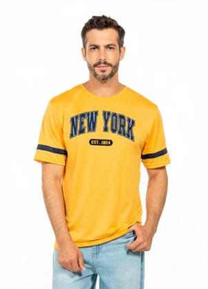 Cobertura - Camiseta com Recorte New York Amarelo - COBERTURA
