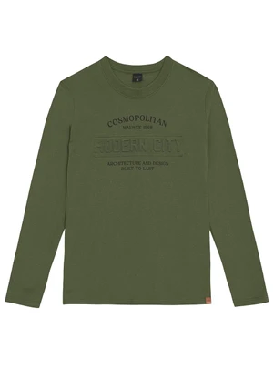 Malwee - Camiseta Cosmopolitan em Malha Verde - MALWEE