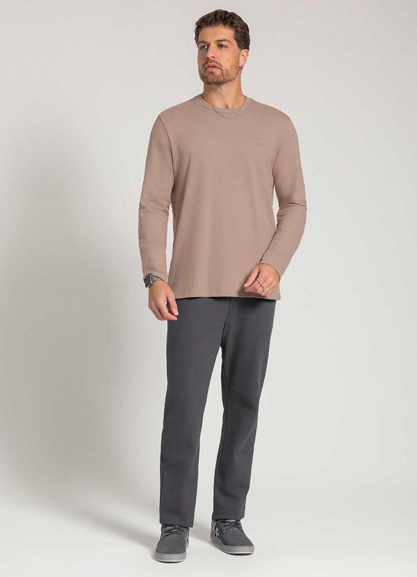 Exco - Camiseta de Manga Longa Bege 2