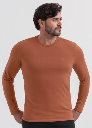 Exco - Camiseta em Algodão Marrom - EXCO