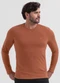 Exco - Camiseta em Algodão Cinza - variação: Marrom