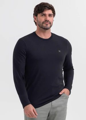 Exco - Camiseta em Algodão Preto - EXCO