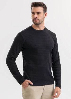 Exco - Camiseta em Algodão Preto - EXCO