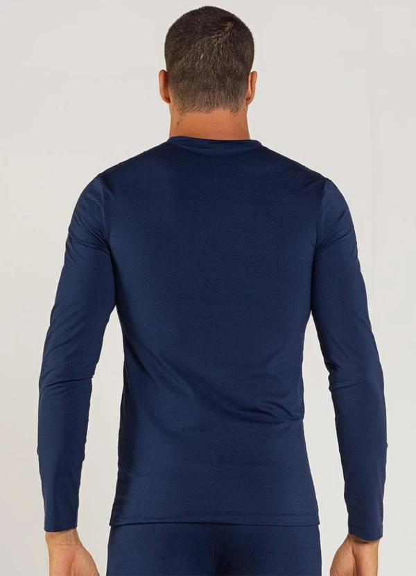 Just Basic - Camiseta em Malha Térmica Azul Marinho 2