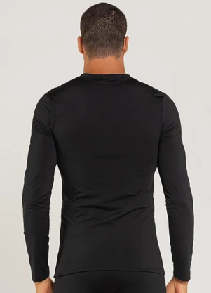 Just Basic - Camiseta em Malha Térmica Preto - JUST BASIC
