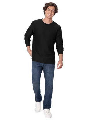 Malwee - Camiseta em Malha Texturizada Preto - MALWEE