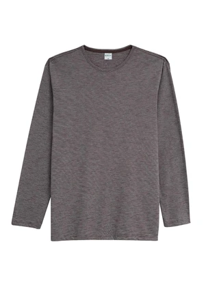 Malwee - Camiseta Fio a Fio Marrom Escuro - MALWEE